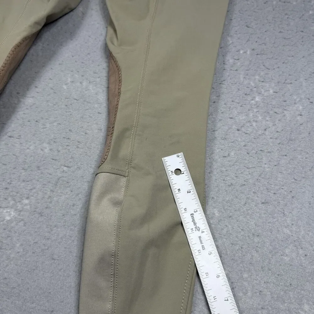Romfh Child’s Knee Patch Equestrian Riding Breeches Girl’s Size 16 Tan Khaki